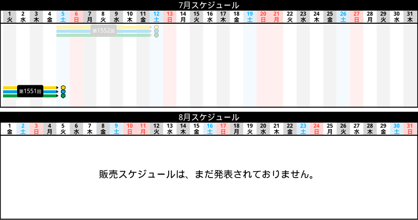 販売スケジュール