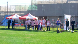 ピッチでは毎年、クロアチアカップが行われる